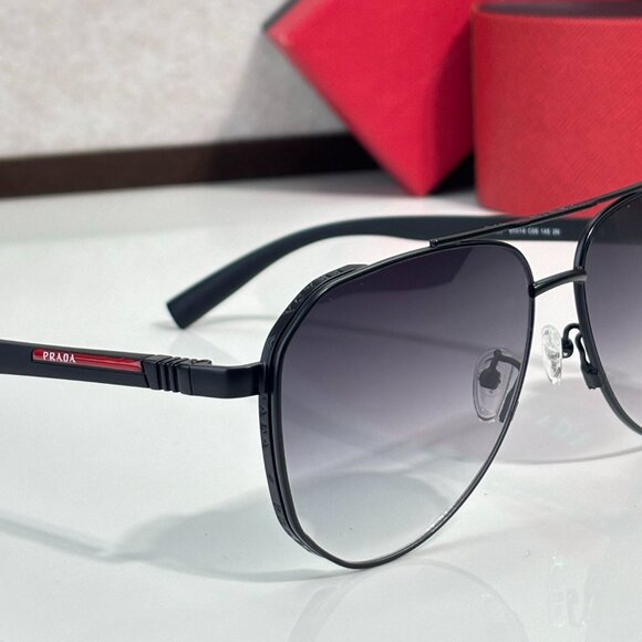 Prada Black Aviator Sunglasses main image 7
